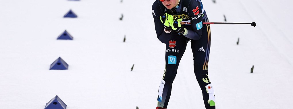 Laura Gimmler wurde beim Weltcup in Oberhof F&uuml;nfte. - &copy; Daniel Karmann/dpa/Archivbild