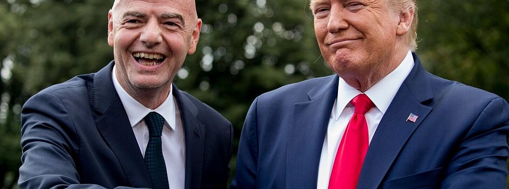 Gianni Infantino ist bei der Amtseinführung von Donald Trump dabei. - © Andrew Harnik/AP/dpa