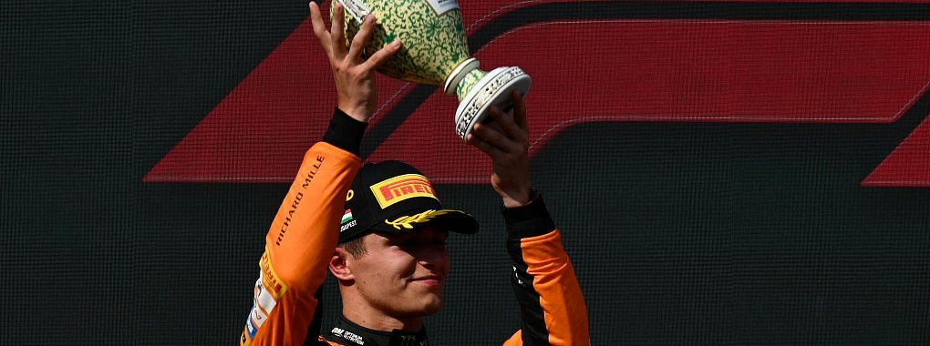 Ein zweiter Platz, der Lando Norris am Ende der Saison womöglich weh tut. - © Denes Erdos/AP/dpa