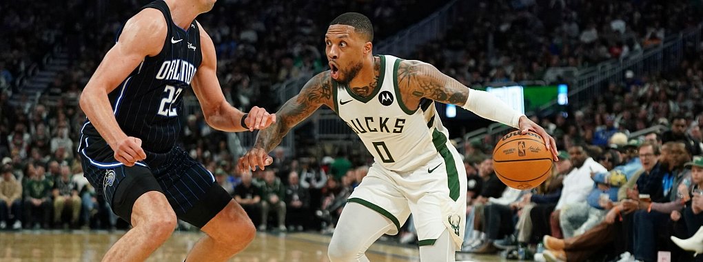 Damian Lillard in Aktion. - © Aaron Gash/AP/dpa