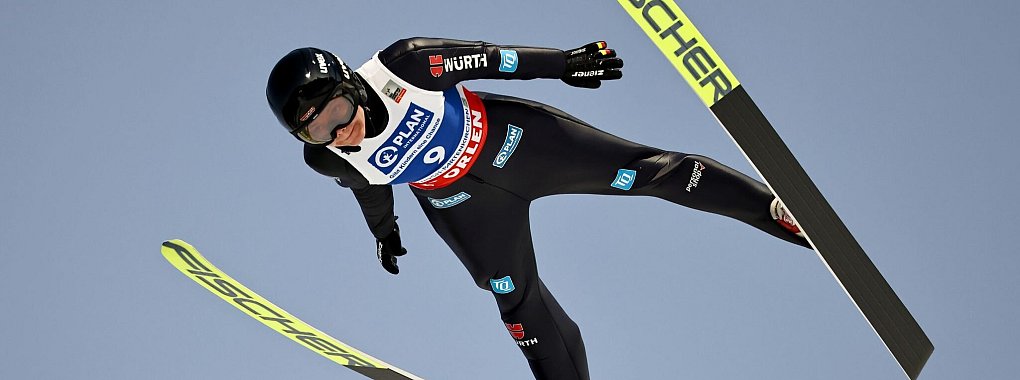 Beste deutsche Springerin in Garmisch-Partenkirchen: Agnes Reisch. - © Daniel Karmann/dpa