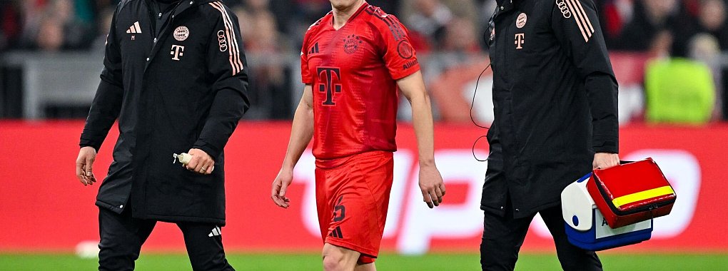 Verletzt raus: DFB-Kapitän Joshua Kimmich verletzt sich beim Bayern-Sieg. - © Sven Hoppe/dpa