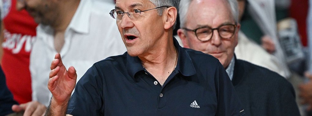 Bayern M&uuml;nchens Pr&auml;sident Herbert Hainer hat den Spielplan der BBL kritisiert. - &copy; Sven Hoppe/dpa