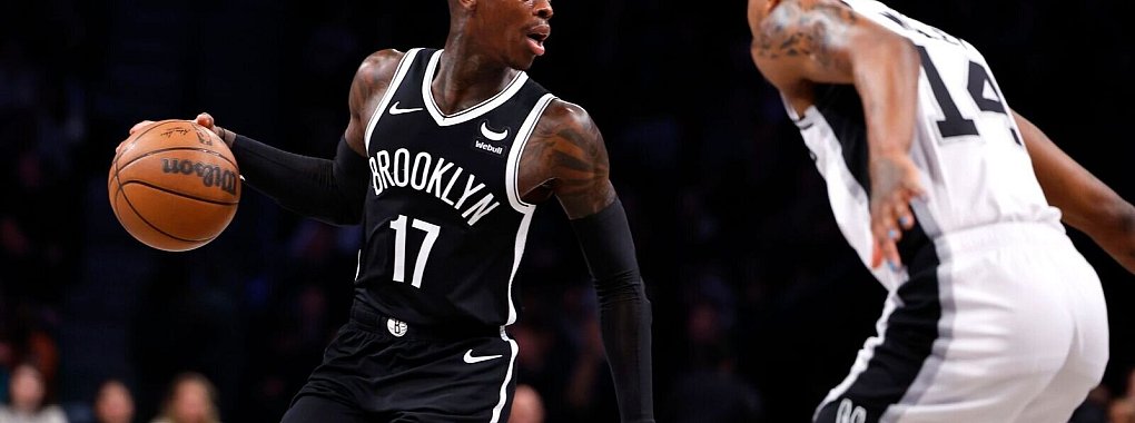 Dennis Schröder (17) kam bei seinem Debüt für die Brooklyn Nets auf 15 Punkte und 12 Assists. - © Noah K. Murray/AP/dpa