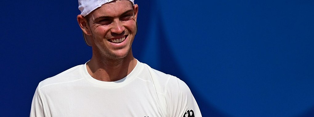 Bei den Olympischen Spielen in Frankreich war Tennisprofi Maximilian Marterer ebenso für Deutschland im Einsatz wie nun im Davis Cup in China. - © Sina Schuldt/dpa