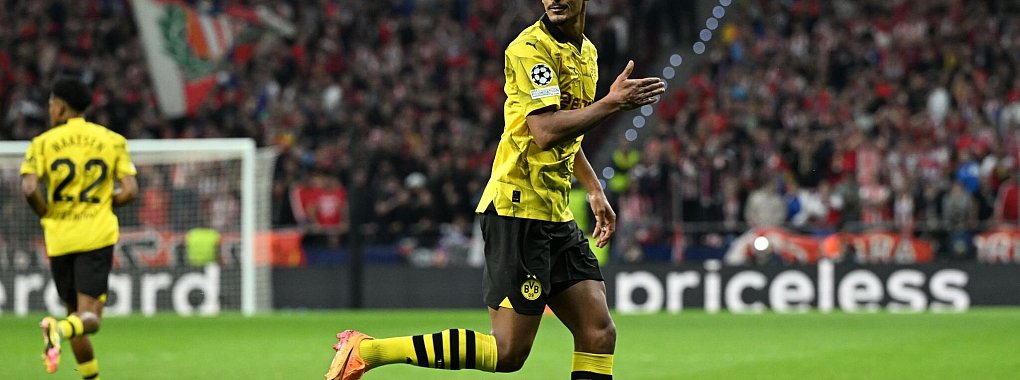 S&eacute;bastien Haller erzielte das einzige Dortmunder Tor des Abends. - &copy; Federico Gambarini/dpa