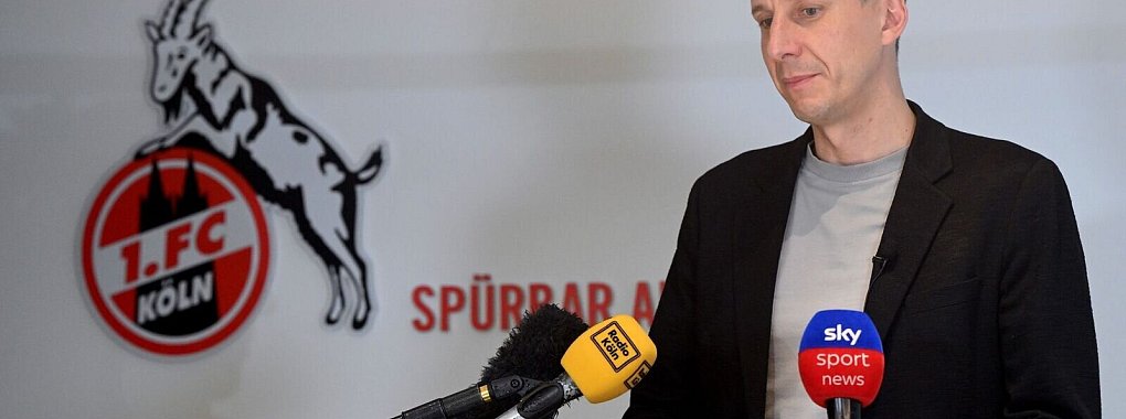 K&ouml;lns Sport-Gesch&auml;ftsf&uuml;hrer Christian Keller setzt bei der Nachfolge f&uuml;r Coach Steffen Baumgart auf eine &laquo;externe L&ouml;sung&raquo;. - &copy; Federico Gambarini/dpa