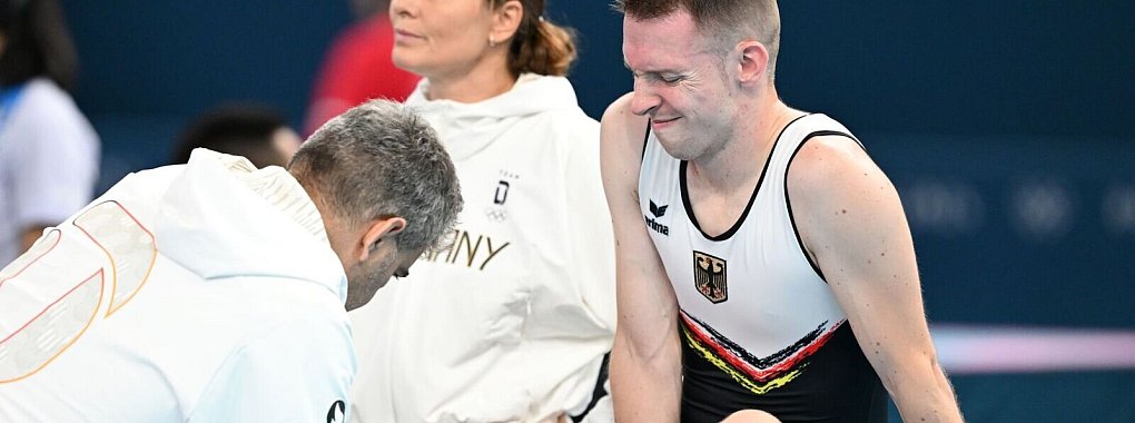 F&uuml;r Fabian Vogel endet das Olympia-Deb&uuml;t schmerzhaft. - &copy; Marijan Murat/dpa