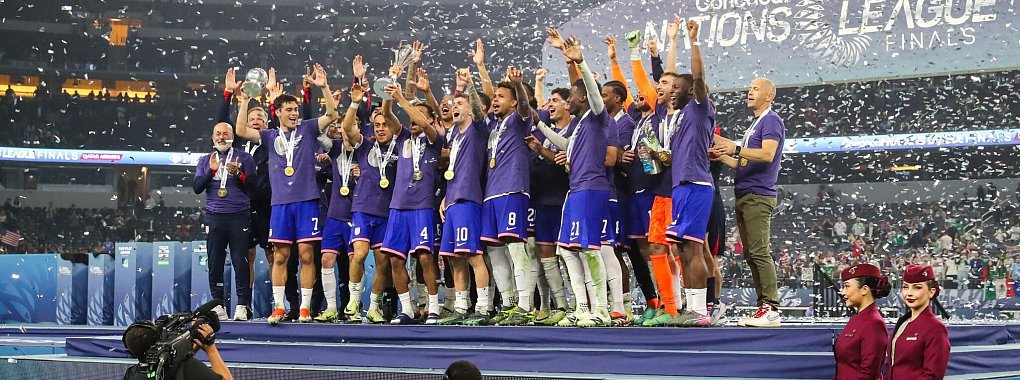 Die US-Boys feier ihren Sieg in der Concacaf Nations League. - © Brian Mclean/ZUMA Press Wire/dpa