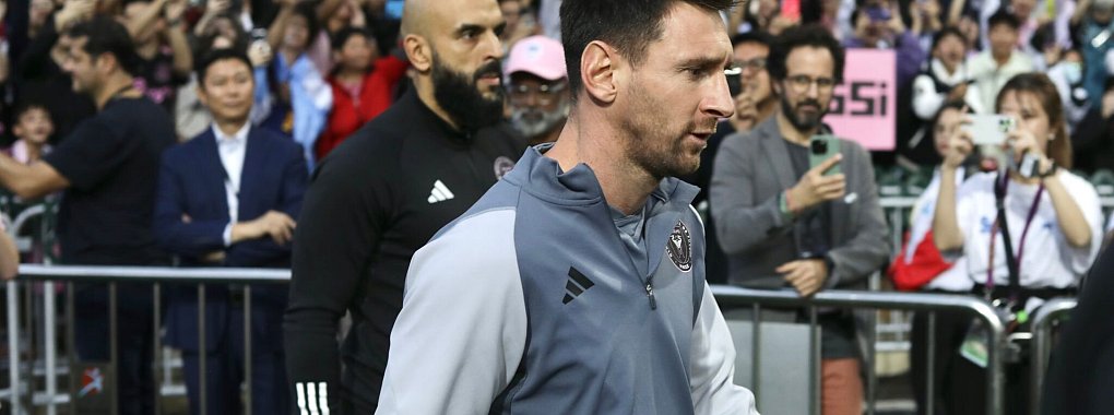 Miamis Superstar Lionel Messi hatte in Hongkong für viel Wirbel gesorgt. - © Liau Chung-Ren/ZUMA Press Wire/dpa