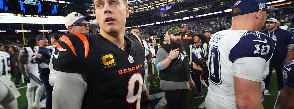 Jow Burrow wurde Opfer eines Einbruchs - als er in der NFL auf dem Feld stand. - © Julio Cortez/AP/dpa