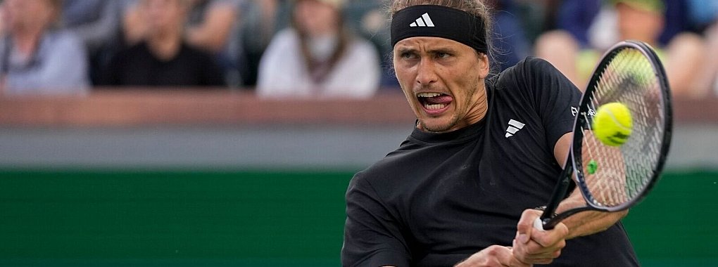 Schied in Indian Wells aus: Alexander Zverev. - © Mark J. Terrill/AP/dpa