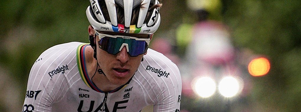 Tadej Pogacar musste sich beim Amstel Gold Race geschlagen geben. - © Marco Alpozzi/LaPresse/AP/dpa