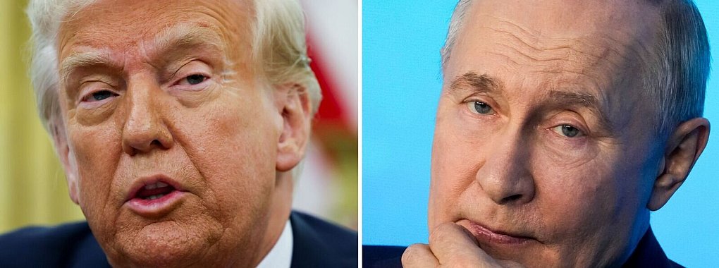 Donald Trump (l) und Wladimir Putin sollen sich bei ihrem Telefonat auch über Sport unterhalten haben. - © Pavel Bednyakov/AP/Pool via AP/dpa
