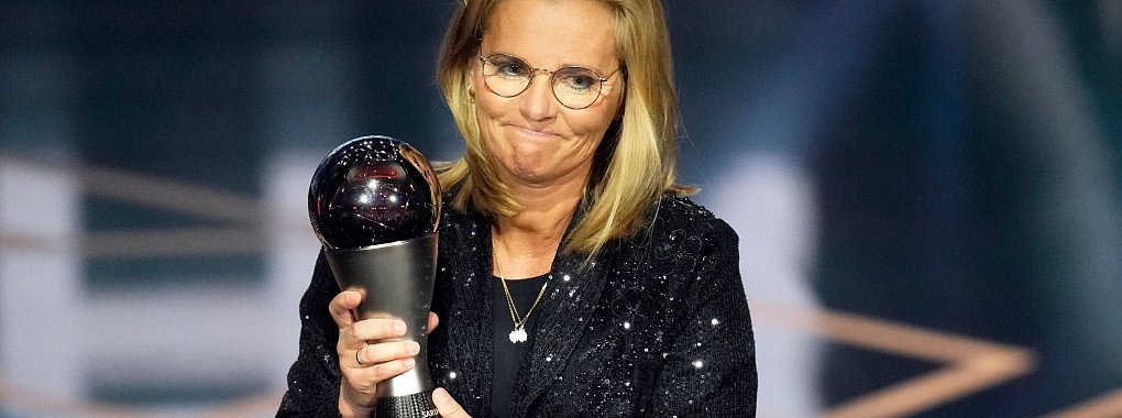 Welttrainerin des Jahres: Sarina Wiegman. - &copy; Kirsty Wigglesworth/AP