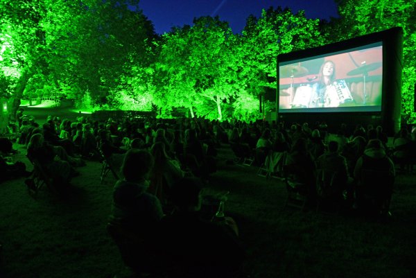 Stimmungsvoller Abend: Beim Mondscheinkino auf der Bismarckwiese waren die Vorstellungen sehr gut besucht. 200 Besucher hatten maximal Platz, sie erlebten schöne Spätsommernächte. - © Nicole Ellerbrake