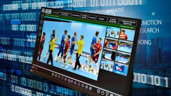 Viele Dinge beim TBV Lemgo Lippe funktionieren mit digitaler Unterstützung - wie der Videobeweis. - © Jörg Hagemann
