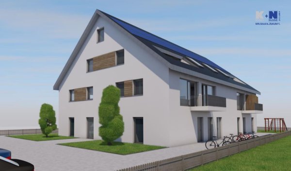 In dem Neubau in der Moorstraße sollen Sozialräume für Mitarbeiter und Wohnungen entstehen: So könnte es aussehen. - © Kögel + Nunne