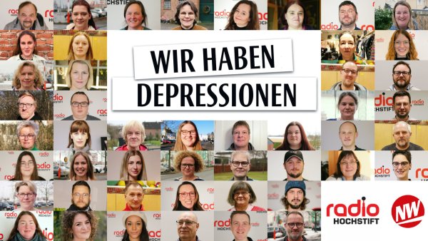 Die Collage war das Herzstück der gemeinsamen Aktion "Wir haben Depressionen" von Radio Hochstift und der "Neuen Westfälischen". 48 Menschen machten dabei mit. - © Neue Westfälische/Radio Hochstift