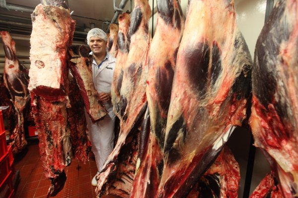Gut Ding will Weile haben: Für Fleischer Stefan Tönebön in Barntrup kommt es auch darauf an, wie lange Fleisch reift - entweder monatelang wie dieses Rindfleisch oder eine Woche wie das Schweinefleisch. Archivfoto: Vera Gerstendorf-Welle - © vera gerstendorf-welle
