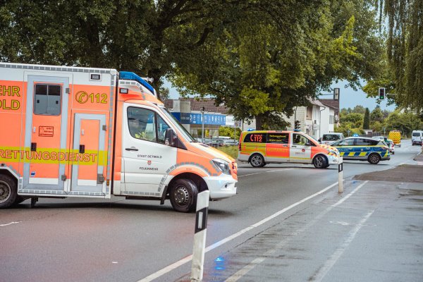 Die Bielefelder Straße war eine Stunde lang gesperrt. - © FREITAG-TV