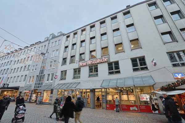 Die "NW" zieht 2026 an den Kesselbrink um. Die Gebäude an der Niedernstraße sollen einem Neubau weichen. - © Oliver Krato