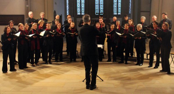 Die Marienkantorei beim Karfreitagskonzert in der Kirche St. Marien. - © Andreas Duderstedt