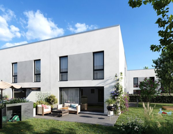 So könnten die Häuser hinter der Schuhstraße laut Präsentation des Investoren aussehen. - © Bildrechte: Hanse Gärten Lemgo GbR