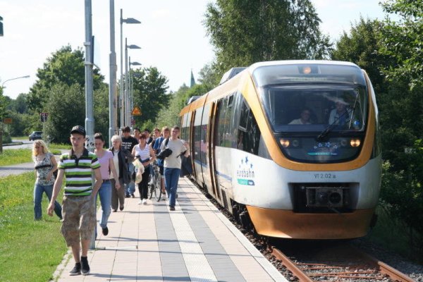In Lemgo-Lüttfeld ist bislang Schluss für die Bahnstrecke.  - © Thomas Reineke