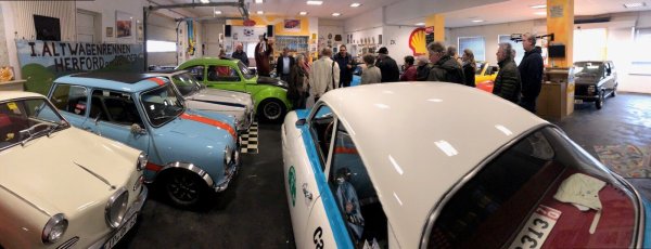 Gut zwölf Jahre lang befand sich in dieser Gewerbehalle in dem ehemaligen Gasthof Lindemannsbusch in Holzhausen ein kleines Oldtimer-Museum. An diesem Sonntag öffnet es ab 10.30 Uhr das letzte Mal für die breite Öffentlichkeit. - © Thomas Reineke