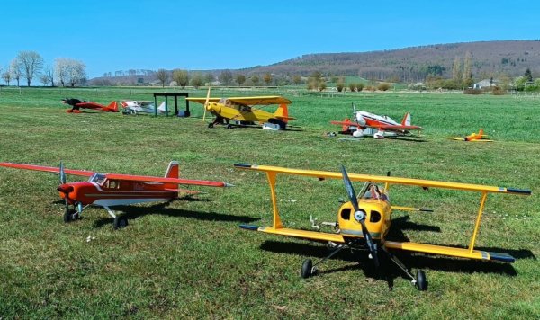 Die Modellflieger der MFC Burgschwalbe hatten einen wettertechnisch perfekten Saisonstart. - © MFC Burgschwalbe