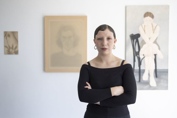 Die Leipziger Künstlerin Karlotta Susanna Pöschko stellt in der Galerie Mellies aus. - © Dimitrie Harder