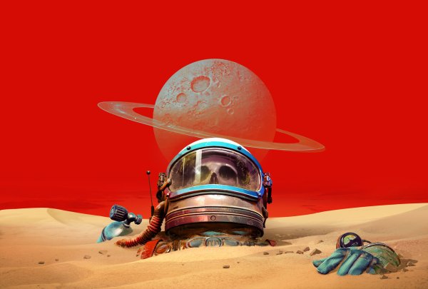 Na, der liegt aber wohl schon länger dort im Sand. Mit "The Invincible" können wir eine faszinierende Geschichte auf dem mysteriösen Planeten "Regis III" erleben. Die Romanvorlage dazu schuf Stanislaw Lem. - © 11 bit studios
