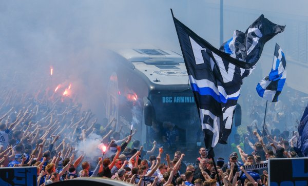 Der DSC wird aller Voraussicht nach mit dem Mannschaftsbus nach Berlin reisen. - © Andreas Zobe