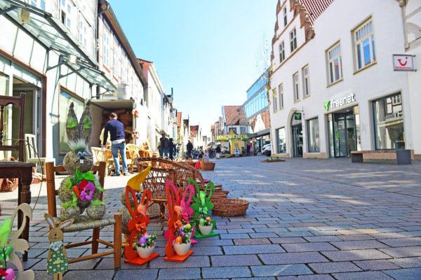 Es gab viel Osterdekoration zu kaufen. - © Nicole Ellerbrake