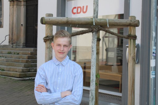 Moritz Kasper engagiert sich als neuer Bezirksvorsitzender der Schüler-Union mit viel Herzblut auch auf lokaler Ebene. - © Sandra Castrup