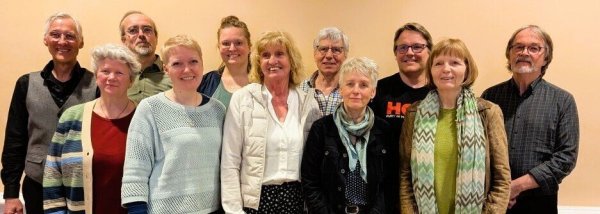 Grüne Kandidaten für die Kommunalwahl: Karsten Schmeißner, Elke Wittek, Frank Harmann, Silke Kropp, Elena Holling, Dr. Birgit Meyer-Ehlert, Norbert Köhler, Michael Conrad, Wulf Herrmann (von links). - © B90/Die Grünen