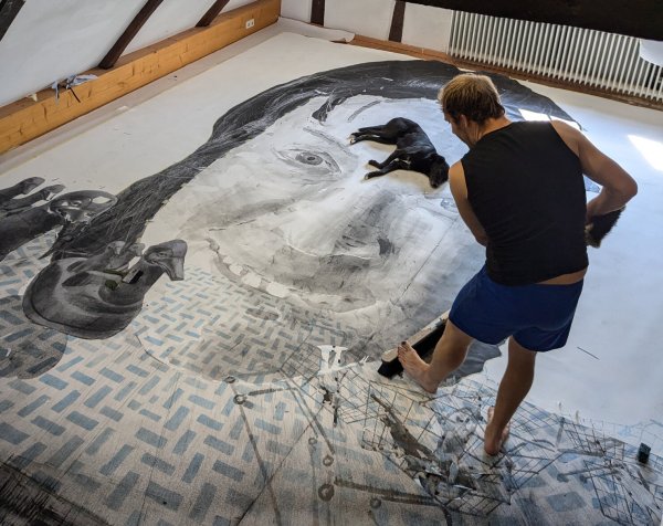 Michael Eppler ist Schwalenberg-Stipendiat. Sonntag zeigt er seine Abschlussausstellung. - © Kulturagentur des Landesverbandes