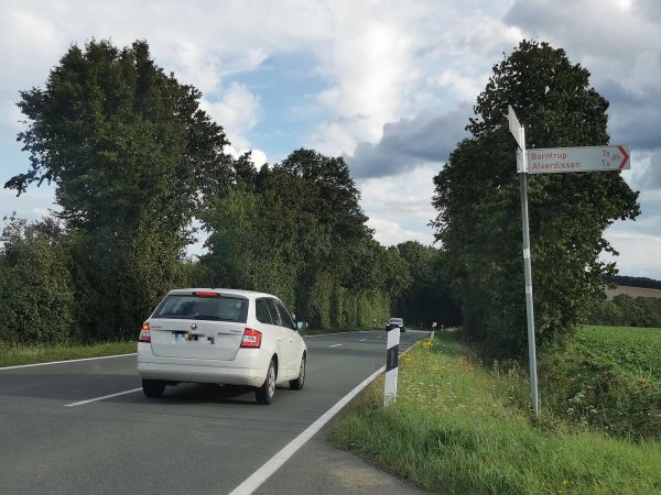 An der Hummerbrucher Straße zwischen Alverdissen und Extertal soll ein Geh- und Radweg gebaut werden. - © Sylvia Frevert