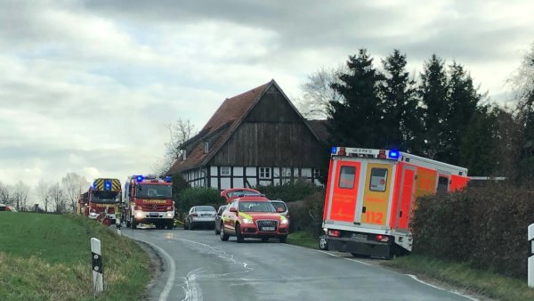 Die Feuerwehr erschien mit großem Aufgebot. - © Alexandra Schaller