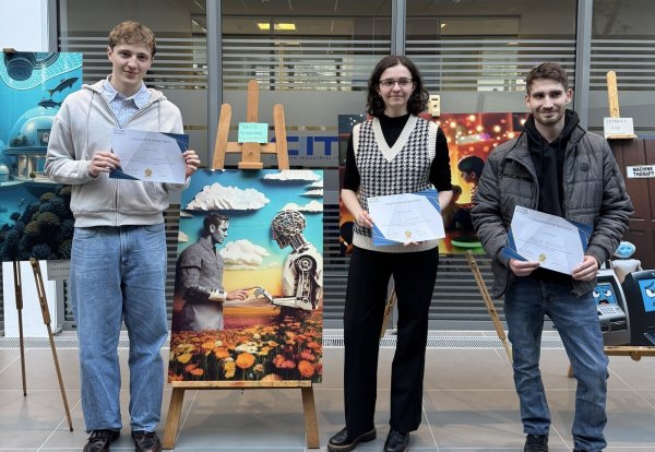 Die Gewinner (von links): David Schander, Emily Lorenz und Maik Günzel. - © CIIT