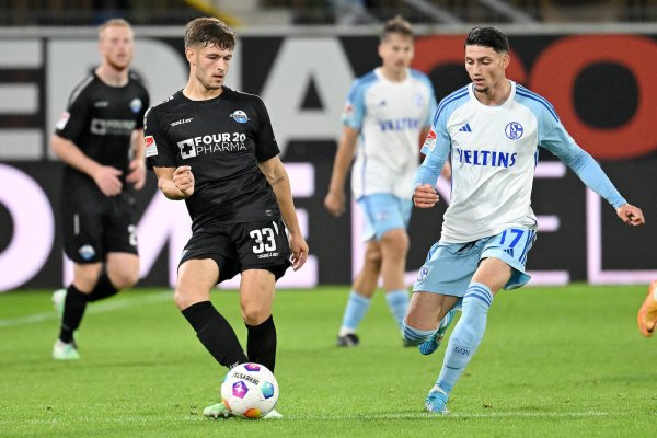 Im Hinspiel zeigte SCP-Verteidiger Marcel Hoffmeier (l.), hier gegen den Schalker Yusuf Kabadayi, eine seiner bislang besten Saisonleistungen. - © Imago Images