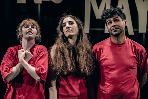 Eine Szene aus "Nein heißt Nein" - das Jugendstück feiert Freitag Premiere. - © Marc Lontzek/Landestheater