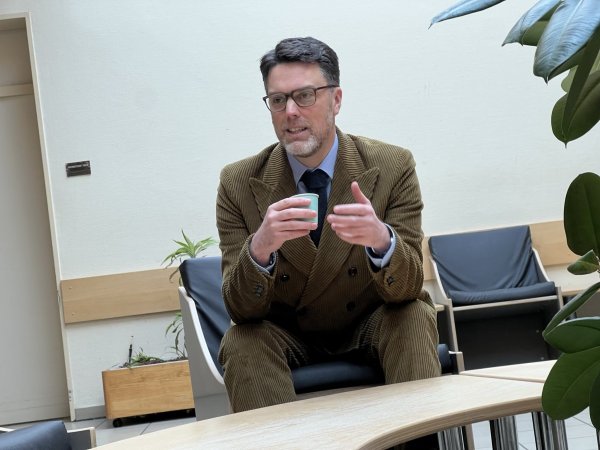 Robin Wagener setzt im Wahlkampf auf Einigung statt Spaltung. - © Wiebke Kopsieker