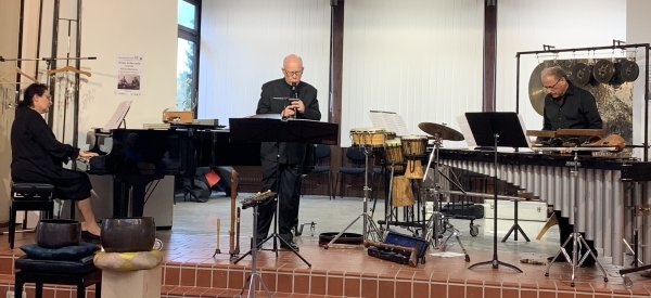Das Trio "Kaleidoskop" beim Konzert in der Wallschule. - © Alte Hansestadt Lemgo