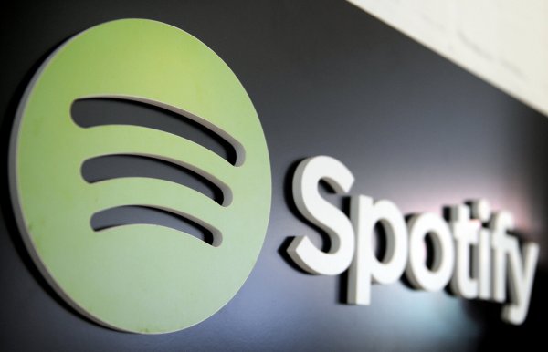Das Logo des schwedischen Musikstreaming-Dienstes Spotify. - © Britta Pedersen