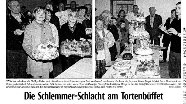 So berichtete die LZ im Jahr 2004 über die Erstauflage der Torten-Aktion. - © LZ-Archiv/Reinhold Sölter