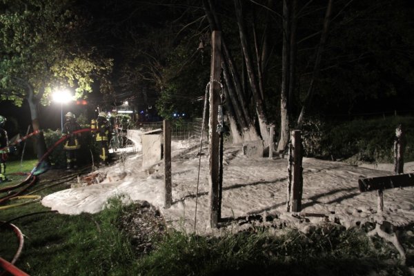 Die Extertaler Wehr war in Almena im Einsatz. - © Löschgruppe Almena