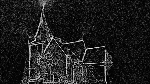 So ähnlich stellen sich die "RaumZeitPiraten" ihre Installation auf der Reelkirchener Kirche vor. - © Rechte: RaumZeitPiraten