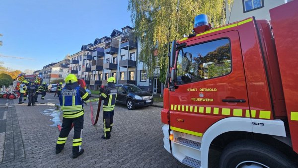An der Lemgoer Straße ist es am Mittwochvormittag zu einem Brand gekommen. - © Janet König